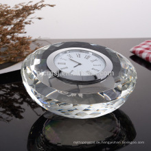 Original Runde Form Kristallglas Uhr für die Dekoration
